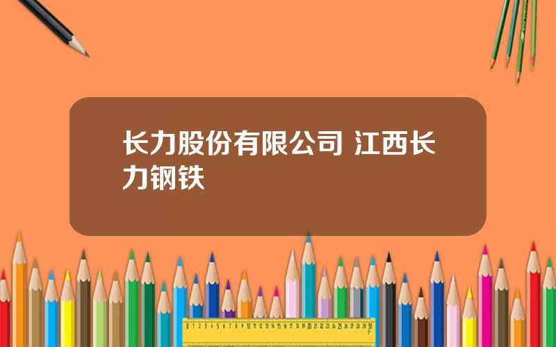 长力股份有限公司 江西长力钢铁